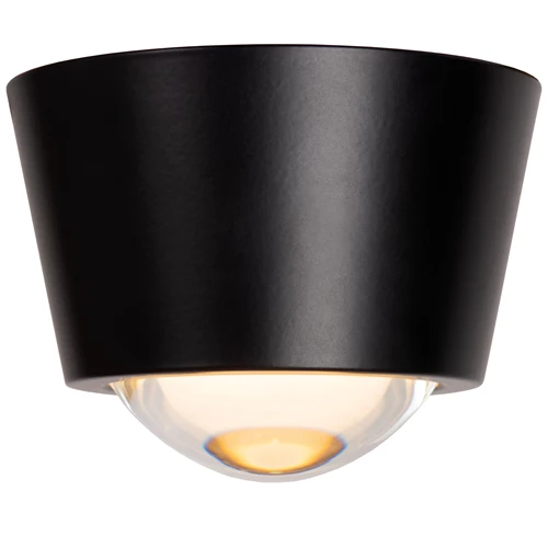 Lucide RIGON - Plafonnière - Ø 9 cm - LED - 1x6W 3000K - Zwart - detail 1